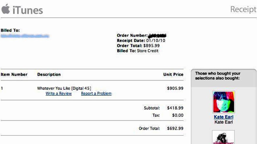 iTunes Scam